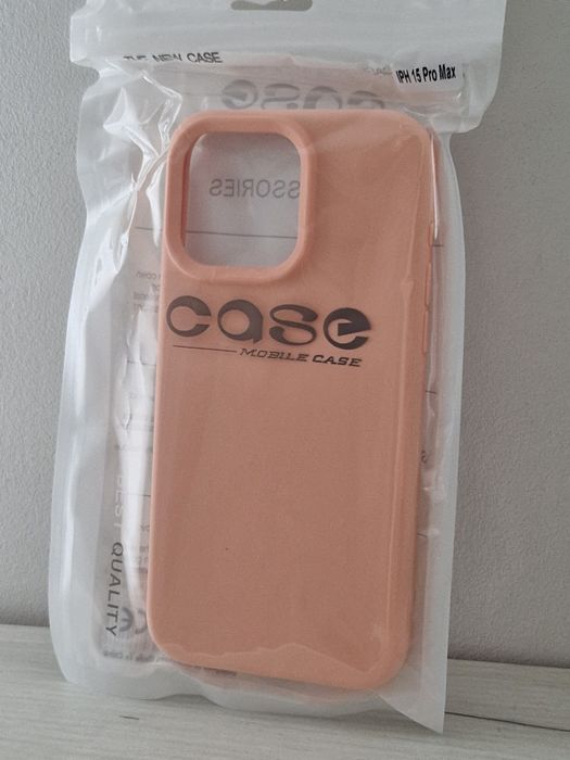 Silicone Lite Case do Iphone 15 Pro Max brzoskwiniowy