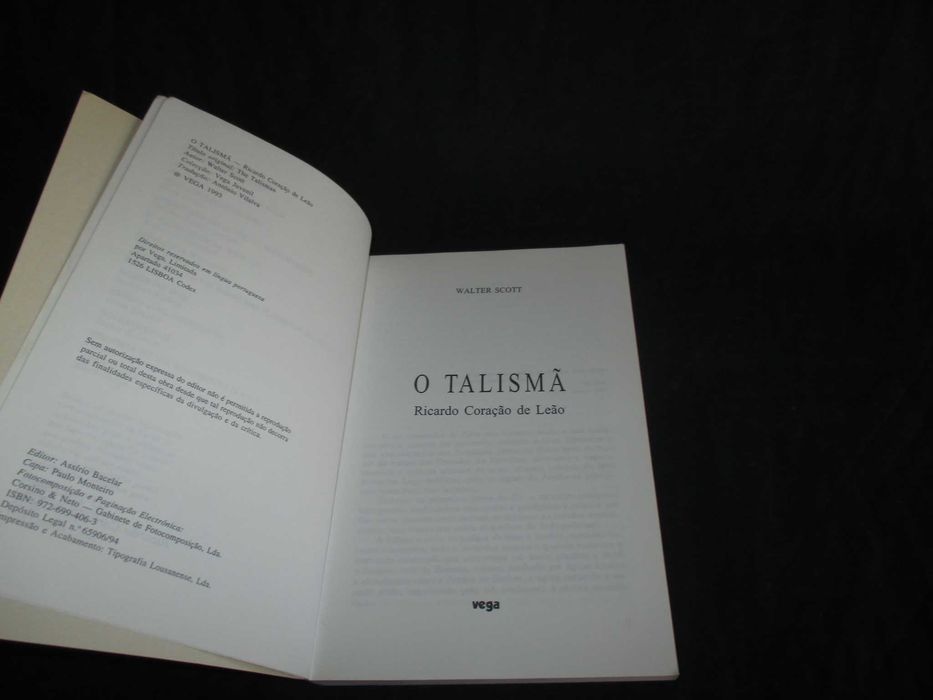 Livro O Talismã Walter Scott