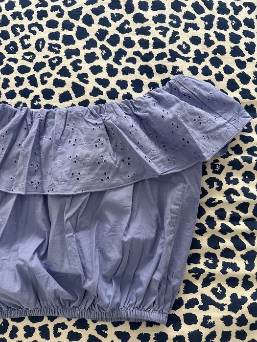 Top Azul com decote à Barco da Tiffosi