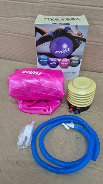 EDIFIT, Piłka do jogi i , r. 65 w zestawie z pompką do dmuchania