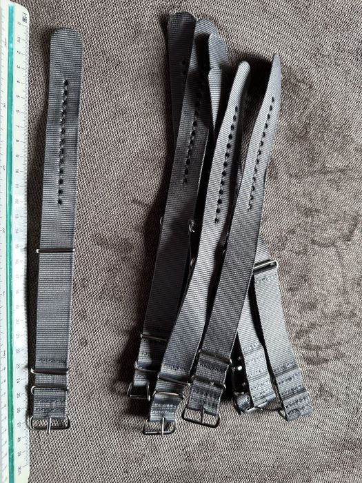 Pasek nato 22mm nowy  szary seiko bulova casio citizen