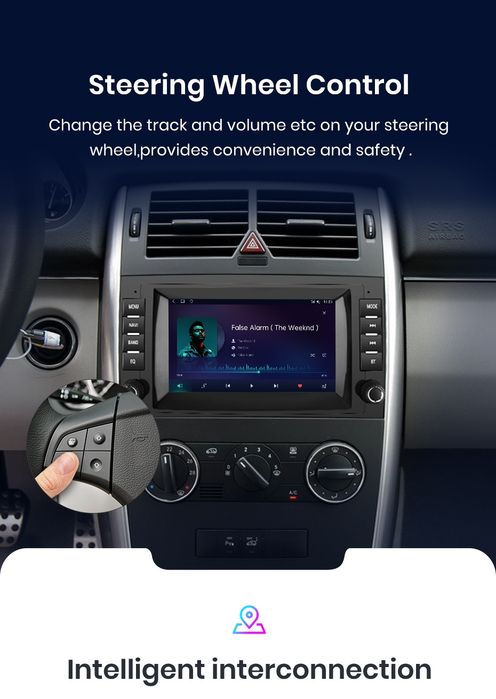 Rádio 7" android 2/32GB Mercedes B200 W169 w906 W639 CARPLAY WIFI GPS