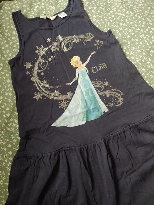 Sukienka, hm, h&m, ELSA, kraina lodu r. 122-128