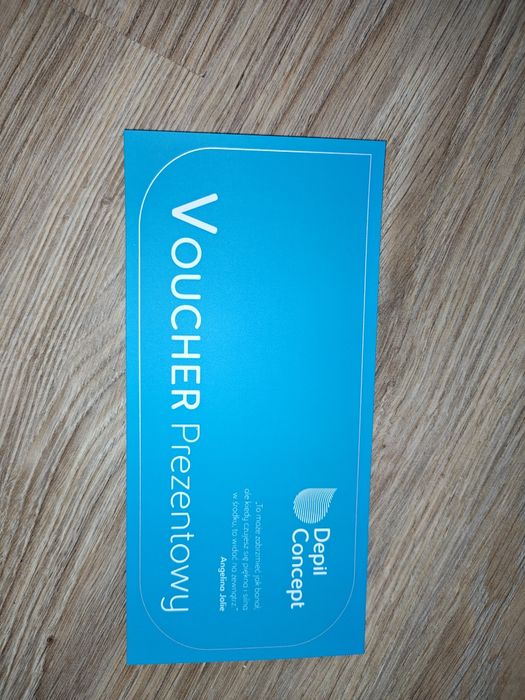 Voucher prezentowy depil concept fotodepilacja pach