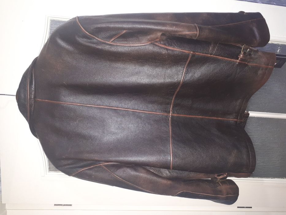 Кожаная демисезонная куртка HD