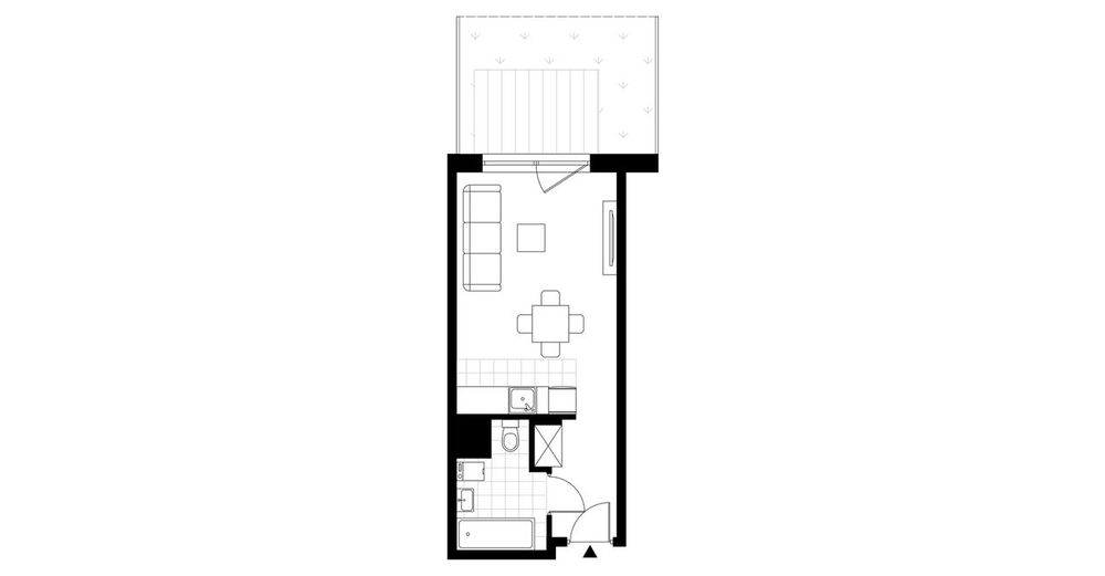 Bulvar Apartments | mieszkanie 1-pok. | C.2.04
