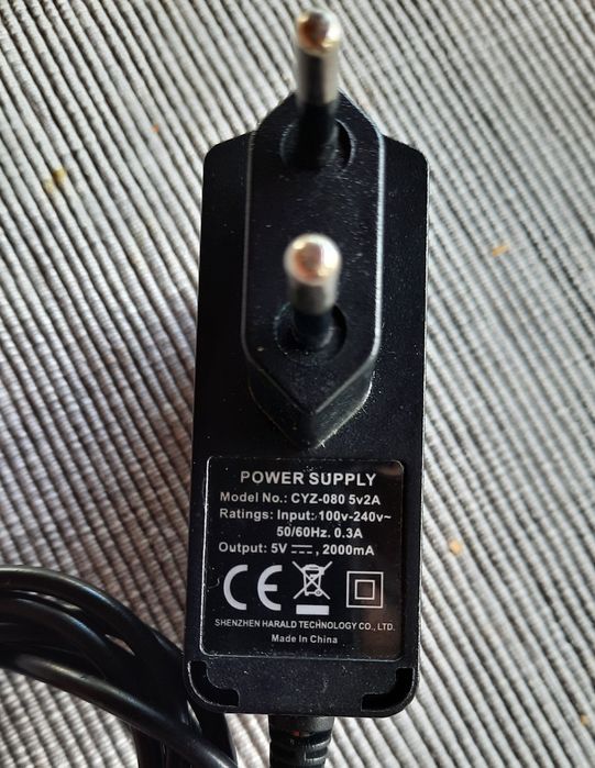 Carregador 5Vdc 2000mA 10W