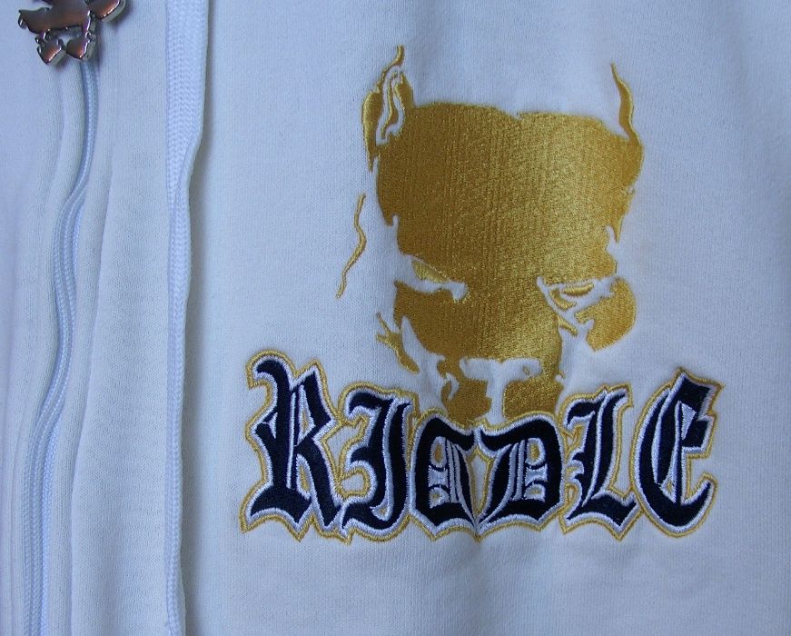 SuperOferta: Bluza *RIDDLE UNLTD* Rozm.L biała z kapturem