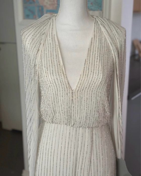 Samantha zdobiona suknia ślubna ASOS rozmiar S _YNJ
