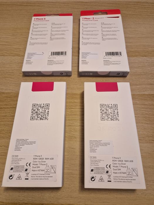 T Phone 3 Icy Silver nowy nieotwierany  2sztuki + etui