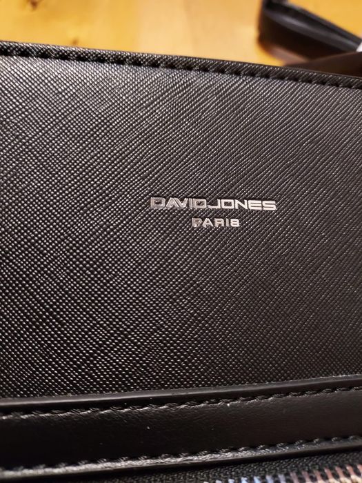 Elegancka damska torba torebka shopperka duża czarna David Jones Paris