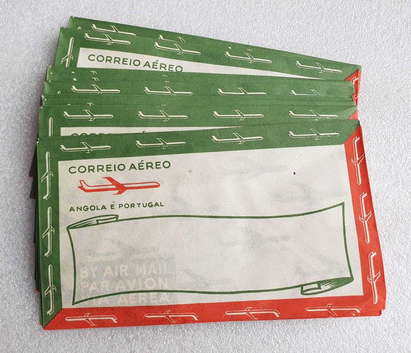 Antigos ~ "12 Envelopes Correio Aéreo ANGOLA" ~ Anos 50