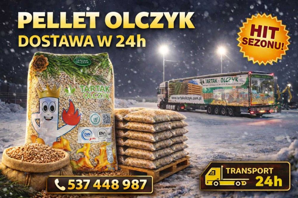 Pellet pelet Olczyk 1810zł/t !! Zapewniamy Transport Winda Hds!!