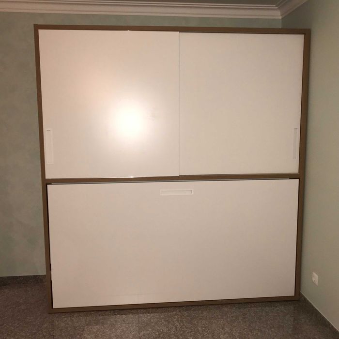 Cama de Parede (Murphy Bed) + Colchão Ortopédico Ortoflex - Estado Impecável Odivelas