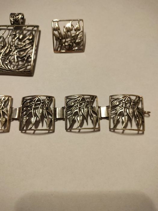 Duży zestaw biżuterii srebro 925