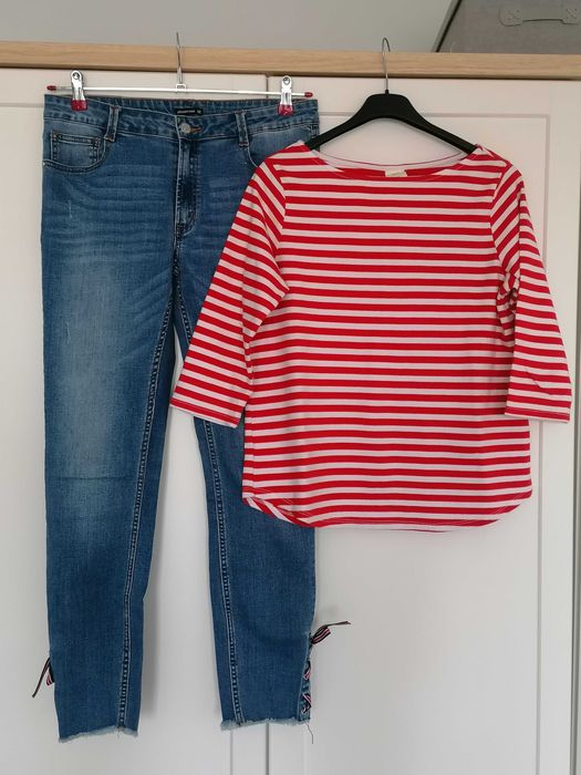 Dżinsy Diverse, T-shirt H&M 38/40
