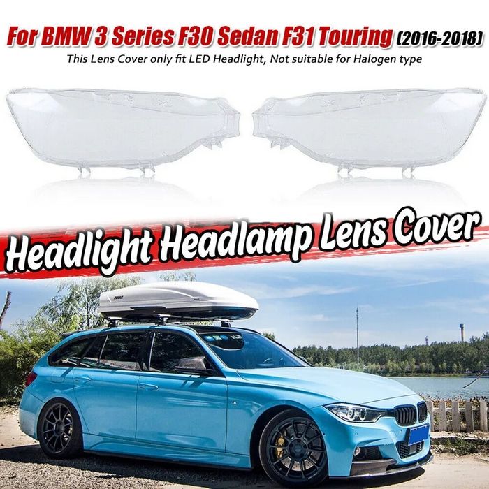 Vidro capa lente farol ótica bmw serie 3 lci F30 F31 novas