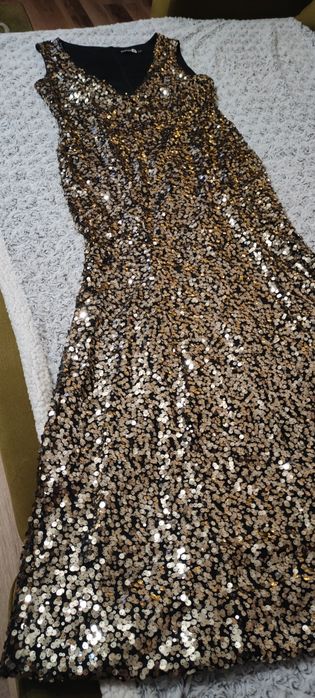 Suknia wieczorowa Sylwester Złota Syrenka