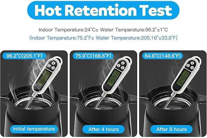 Luvan Dzbanek termiczny 800 ml, karafka termiczna ze stali nierdzewnej