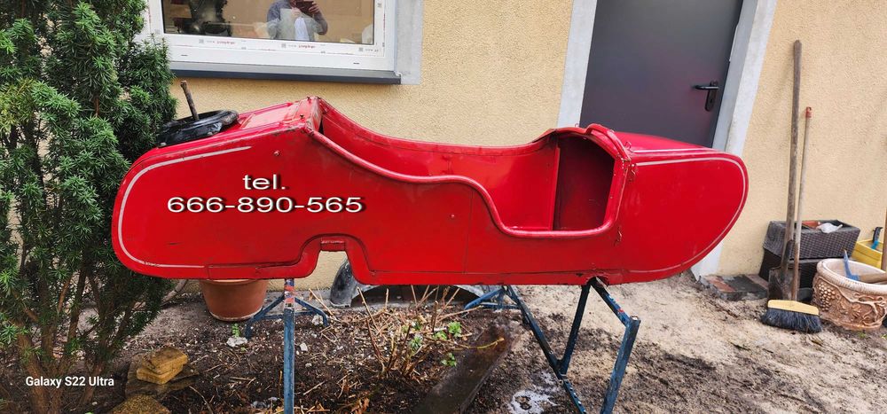 Przyczepka gondola do wózka bocznego Dniepr Ura.