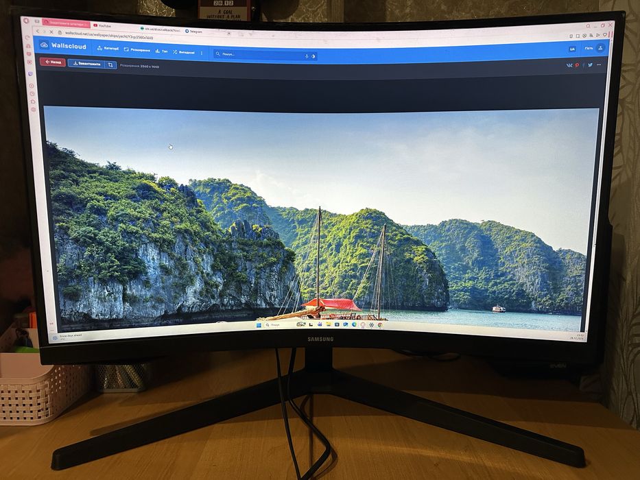 2К 144гц Samsung G5 ігровий монітор