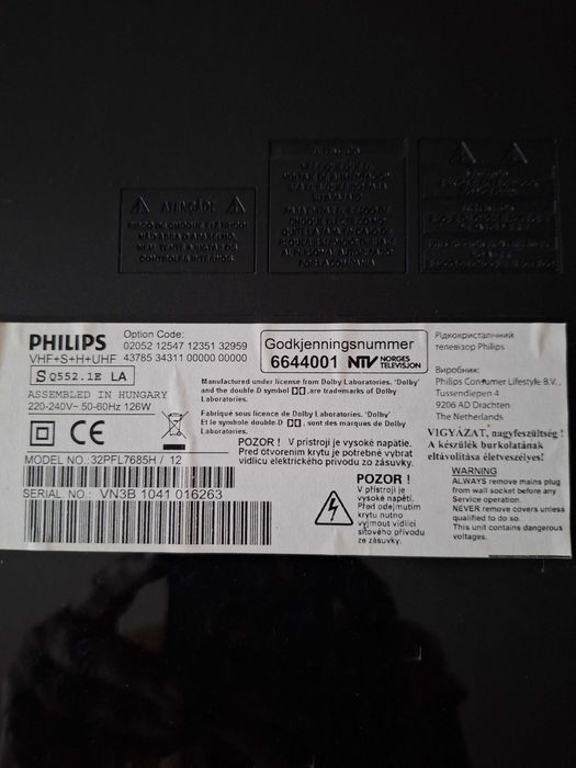 Продам Телевізор Philips 32PFL768H/12