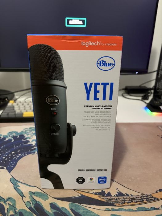 Microfone USB Logitech / Blue Yeti (Preto / Black)