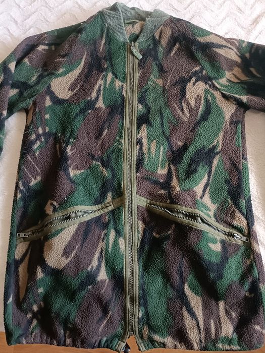 Casaco camuflado malha polar