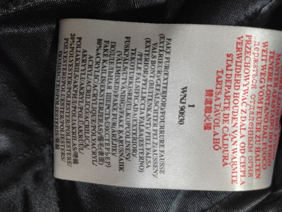 Casaco de pelo sintético preto