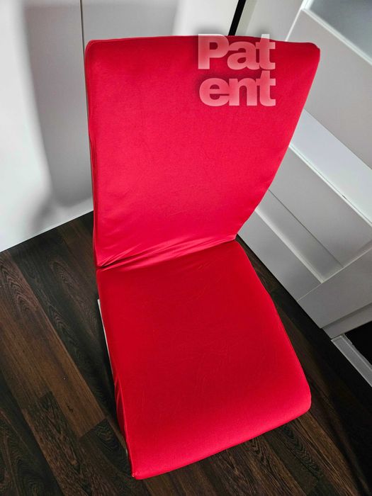 Pokrowce na krzesła elastyczne 4 sztuki czerwone komplet zestaw