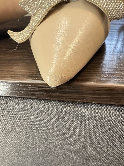 Туфельки з блискітками на бантику