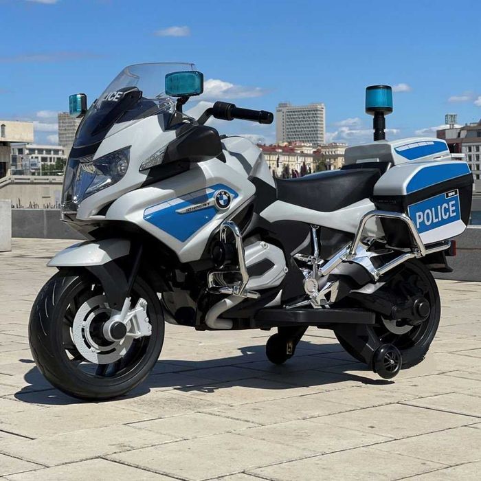 Motocykl POLICYJNY BMW Ścigacz Elektryczny Auto AKUMULATOR RC 2 DZIECI