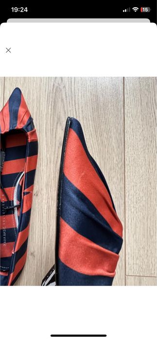 Полосатые туфли zara