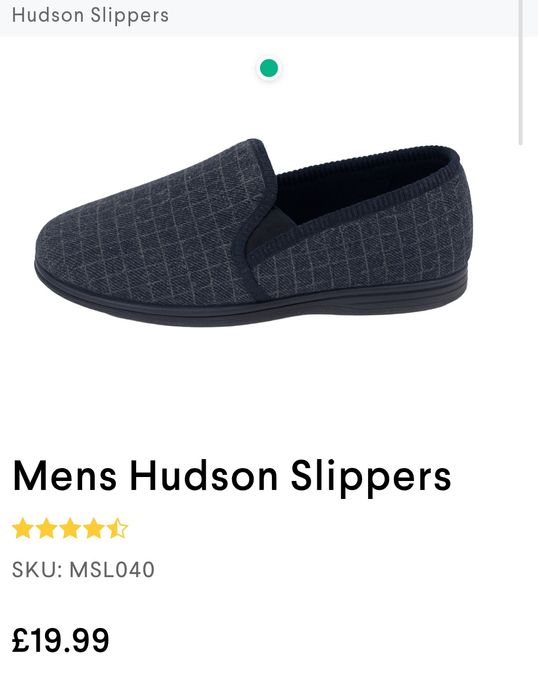 Теплі тапки Hudson 42-43 велюрові домашні капці мокасини чоловічі