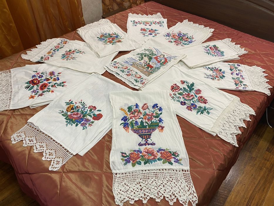 Рушники  вишиті  хрестиком і гладдю ручна робота