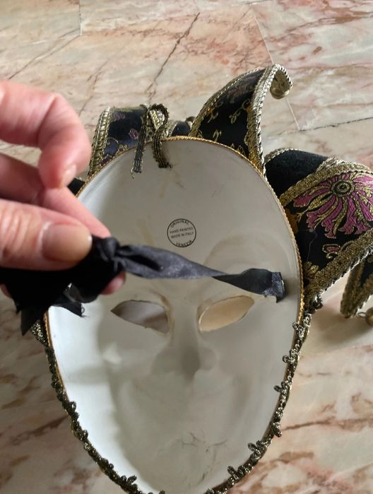 Mascara Veneziana vintage artesanal Séc.XVIII  Coleção Particular