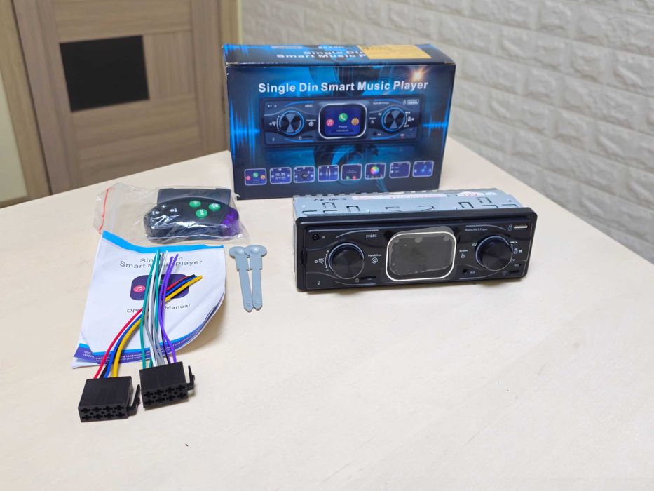 Автомагнітола Podofo 1DIN A4204 FM/Bluetooth/MP3-плеєр/AUX/USB