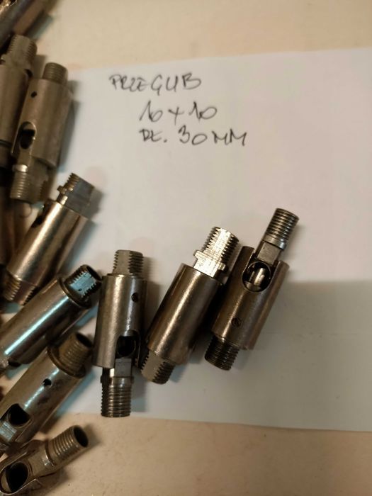 Przegub do lamp M10 x1 stal szczotkowana