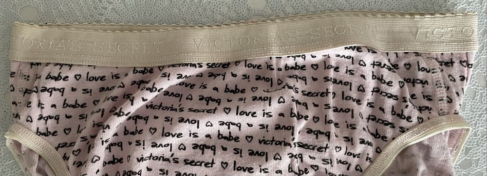 Figi Damskie Victoria’s Secret S nowe różowo beżowym