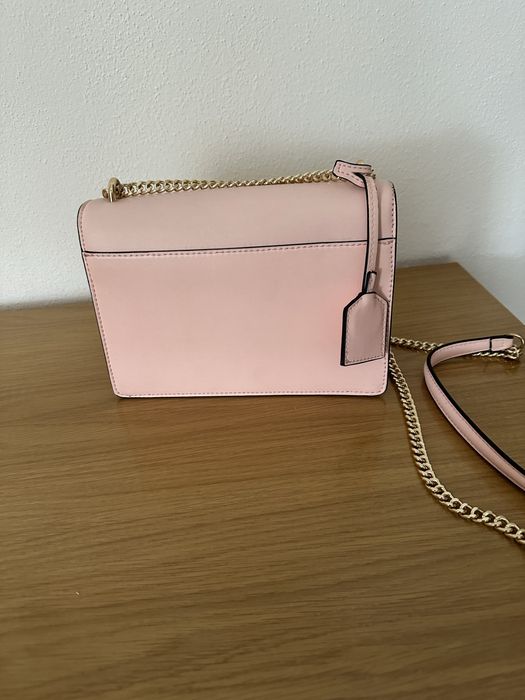 Mala rosa com alça tiracolo