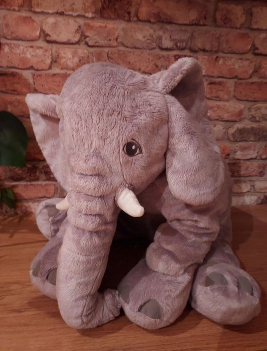 JÄTTESTOR duży słoń Ikea 60 cm maskotka pluszak