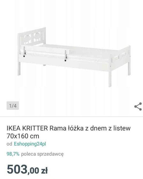 Łóżko dla dziecka 160x70