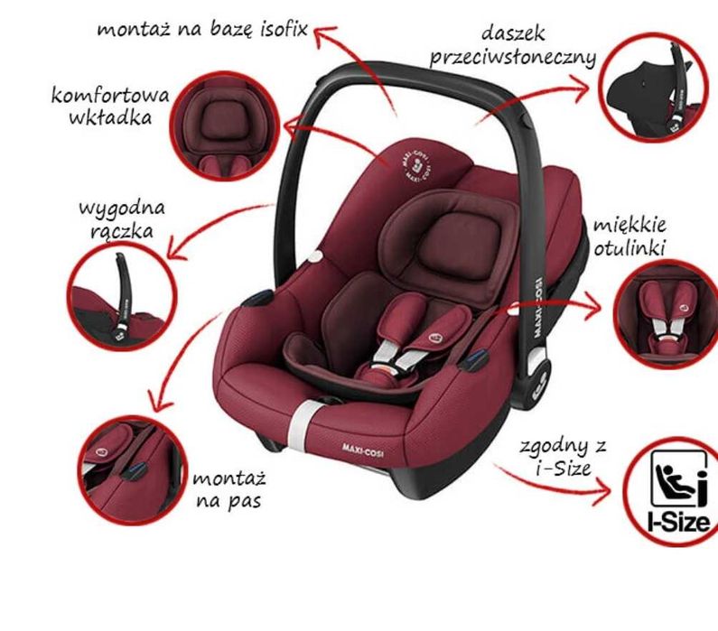 Fotelik Łupinka Nosidełko Maxi Cosi Tinca 0-13 kg
