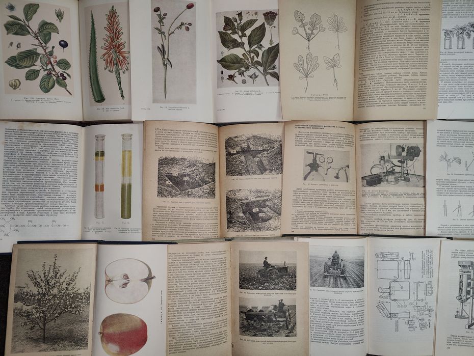 набор книг Фармакогнозия. Овощеводство. Анализ почв. Сорт и семена