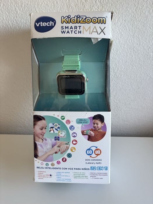 VTech KidiZoom Smartwatch MAX Verde Água | Câmara Dupla