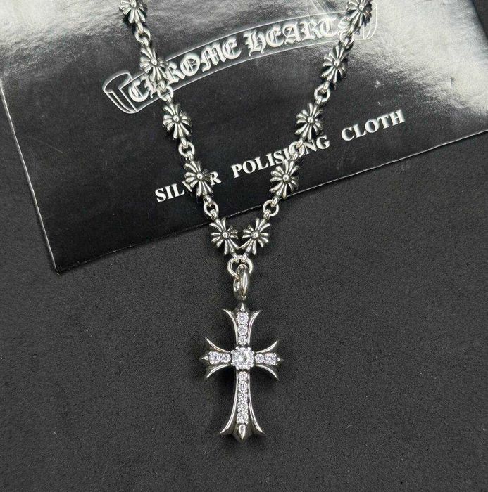 Підвіска Хрест Chrome Hearts | Кулон з ланцюжком | Повне пакування