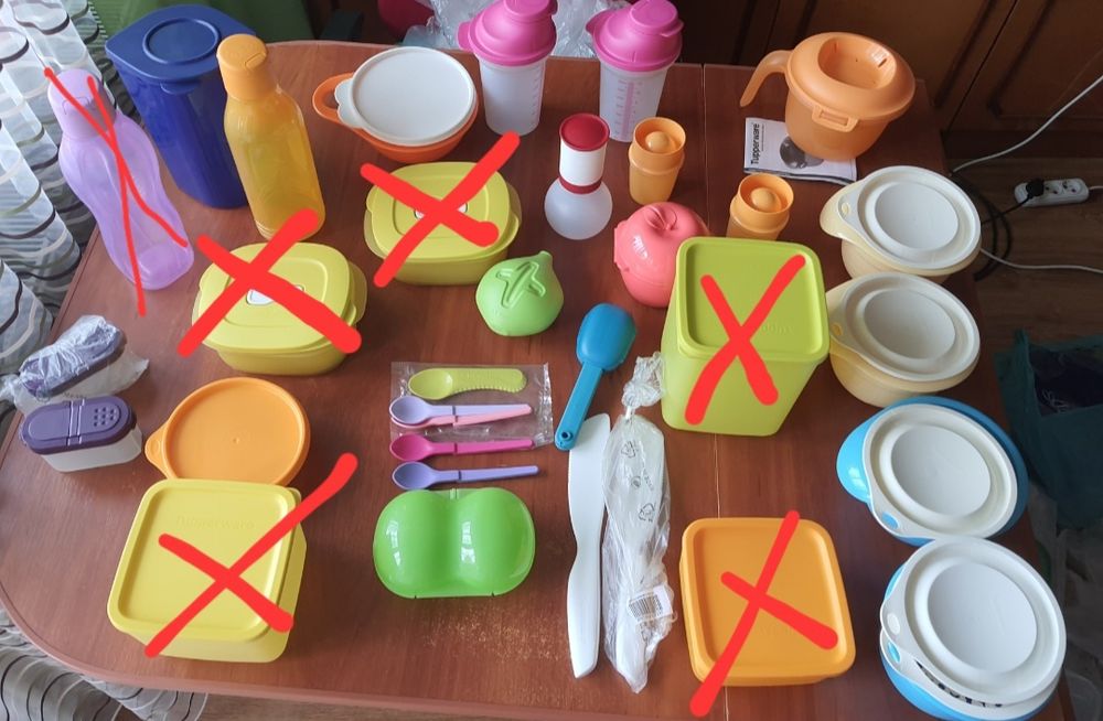 Набір посуду Tupperware