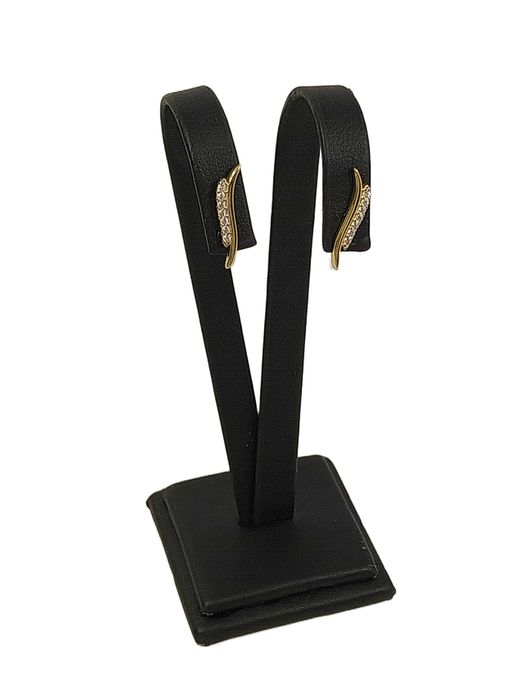 Złote kolczyki Z CYRKONIAMI 585 1,02G SZTYFT