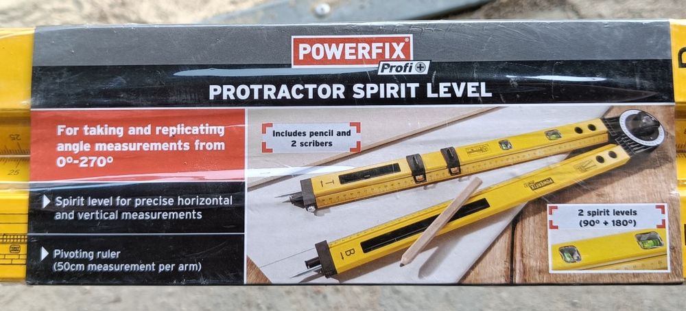 Nowa Poziomica Kątomierz POWERFIX PROFI 270° Fabrycznie zapakowana