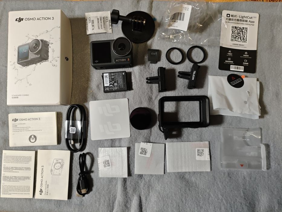 Action cam DJI OSMO ACTION 3 como nova!